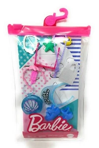 Barbie Fashion Pack Make A Splash Accessories Sandals Visor Bags Jewelry GRC13 - Picture 1 of 3
