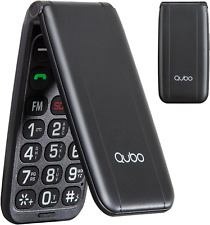Qubo Flip Telefono per Anziani GSM, Cellulare per Anziani, Display Da 2,4'', Vol