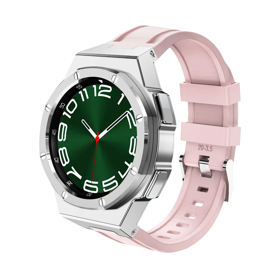 Funda de aleación de zinc correa de goma para reloj Samsung Galaxy 6Clásico 43/47 mm kit mod Foto 1 de 4