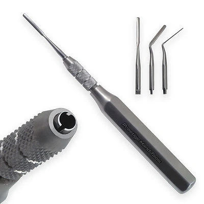 PRESTIGE TOOLS LTD Interchangeable Periotome Kit Periotomes 3 Blades Dental Instruments Prestige