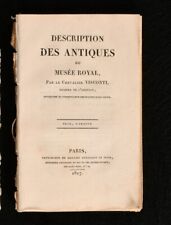 1817 Description des Antiques du Musee Royal Chevalier Visconti
