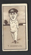 HILL - CARICATURES OF FAMOUS CRICKETERS - #8 T ANDREWS, NS WALES