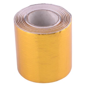 2" 16.4FT Gold Intake Heat Reflective Tape Wrap Self adhesive High Temperature - Picture 1 of 5