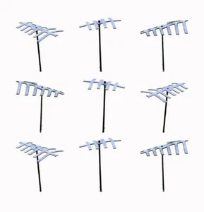 Rooftop TV antennas 9 Pack to super Building Rooftops O scale Model 1/48 scale - Picture 1 of 1
