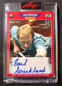 Earl Strickland - Auto - /415 - RC - 2023 Leaf Pro Set Pool / Billards - Picture 1 of 2