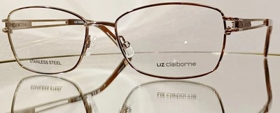 Gafas Originales LIZ CLAIBORNE L660 09Q MARRÓN Nuevo Metal 52-16-130 Foto 1 de 4