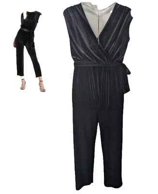 Mono Express Terciopelo Negro XL Terciopelo Bruja Capricho Gótico Cóctel Bolsillo Formal Foto 1 de 4