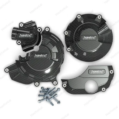 Cubierta de protección de motor de fibra de carbono para moto Ducati Monster 821 2018-2021 Foto 1 de 4