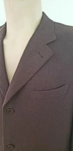 SALE Canali men's sport coat 42L textured herringbone 1990s - Picture 1 of 11