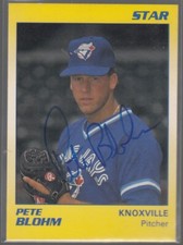 PETE BLOHM 1990 Star Knoxville Blue Jays #1 Auto TTM/IP Signed Autographed