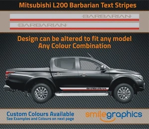 Mitsubishi L200 Barbarian Streifen - Andere Farben Verfügbar - Alle Modell - Picture 1 of 2