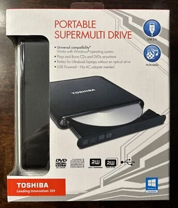 Toshiba Pa3834u-1DV2 USB 2.0 Portable DVD Super Multi Drive - NEW! - Afbeelding 1 van 8