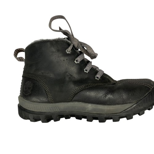Stivali da combattimento Timberland MT Hayes da donna taglia 6 5 in pelle nera impermeabili A18KX