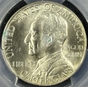 1936 50¢ Lynchburg Commemorative Half Dollar PCGS MS66 -- Attractive Gem - EB129 - Picture 1 of 5