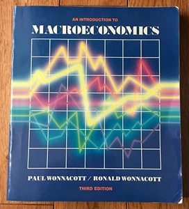 An Introduction to Macroeconomics Paul Ronald Wonnacott Third Edition - Picture 1 of 4