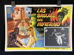 1969 The Witchmaker Anthony Eisley Alvy Moore authentische mexikanische Lobbykarte - 15"x10 - Bild 1 von 3