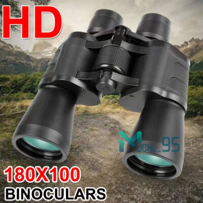 180x100 HD Military Binoculars Wide Angle Long Distance Professional Telescope - Image 1 of 4