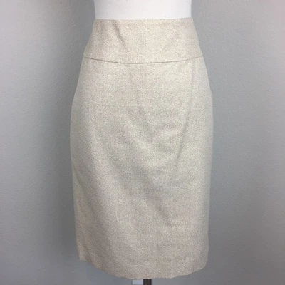 Falda lápiz Magaschoni dorada metálica mezcla de algodón champán nueva con etiquetas 4 Foto 1 de 4