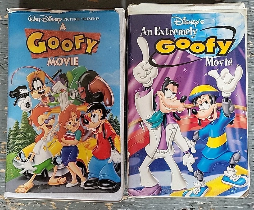 A Goofy Movie & Extremely Goofy VHS Movie Bundle — 第 1/1 张图片