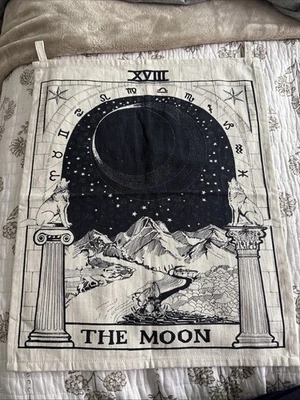 Tapiz de astrología zodiaco arte de pared fase lunar tela Foto 1 de 4