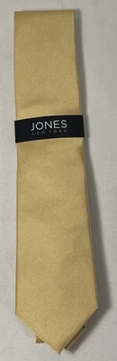 Jones New York мужской желтый галстук классический твердый атласный галстук новый с Ярлыками свадебный бизнес - Изображение 1 из 2