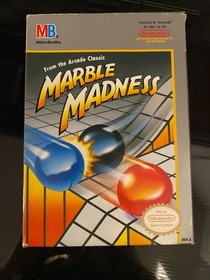 Nintendo Marble Madness NES Box and Game