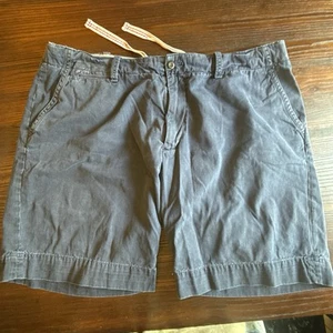 Polo Ralph Lauren Shorts Herren 42 dunkelblau Chino Baumwolle klassische Passform flache Vorderseite D - Bild 1 von 6