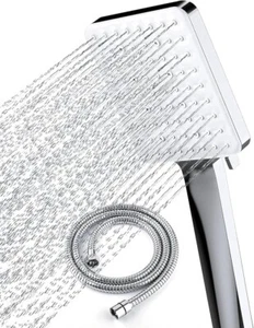 Newentor Soffione Doccia con Tubo, Alta Pressione con Tubo Set 1,5M, Universal Show - Foto 1 di 6