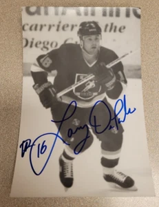 LARRY DEPALMA SIGNED ATLANTA KNIGHTS HOCKEY PHOTO POSTCARD AUTOGRAPH AUTO NHL - Picture 1 of 2