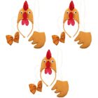 3 Sets Dreidimensionales Dreiteiliges Hühnerset Hahnkostüm Stirnband Mädchen