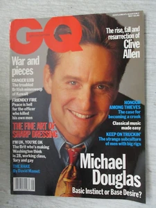 GQ MAGAZINE BRITISH EDITION MAY 1992 MICHAEL DOUGLAS CLIVE ALLEN ANDREW SULLIVAN - Picture 1 of 2