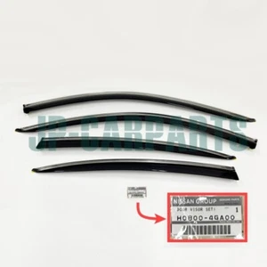 NEW NISSAN GENUINE INFINITI Q50 DOOR WINDOW DEFLECTOR VISOR SET H0800-4GA00ST - Picture 1 of 4