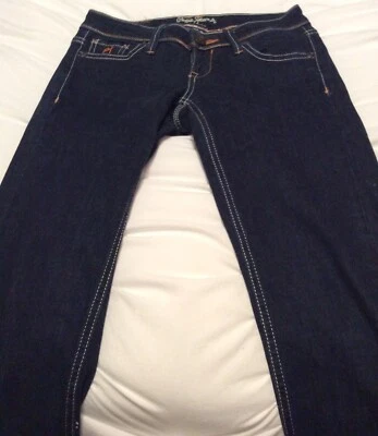 Jeans PEPE Londres Talla 24 Denim Ajustados Jeans Geniales Bordados ¡Nuevos! Foto 1 de 4