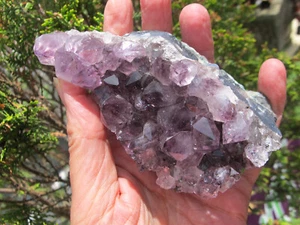 Amethyst Crystal Healing Cluster bed points intuition natural Power stone 295g - Picture 1 of 24