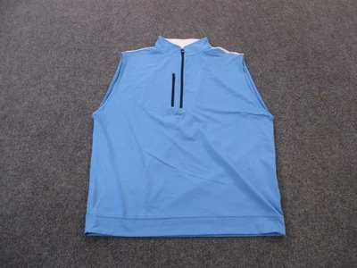 Footjoy Chaleco Chaqueta Hombres M Azul Rendimiento Atlético Moderno Golf Deporte Preppy Foto 1 de 4