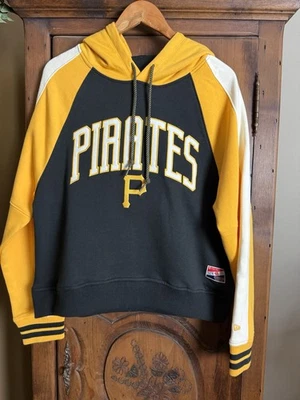 Sudadera con capucha New Era Pittsburgh Pirates XL negra/dorada L/S para mujer Foto 1 de 4