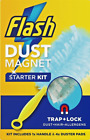 FLASH DUST MAGNET Starter Kit  1 HANDLE & 4 Duster REFILLS - DUSTING CLEAN💖💖💖