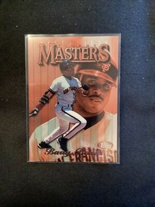1997 TOPPS FINEST MASTERS # 1  BARRY BONDS S.F.  GIANTS.    5k4