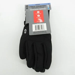 Guantes negros grandes Free Country para hombre Softshell medianos nuevos con etiquetas $40 - Imagen 1 de 3
