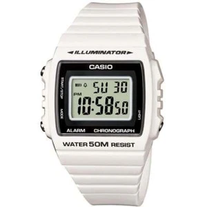 Orologio CASIO ILLUMINATOR W-215H-7AVDF Silicone Bianco Chrono Sveglia Sub 50mt - Foto 1 di 1