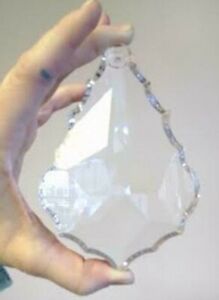 HUGE 5" Clear French Cut Chandelier Crystals, Lead Crystal 126mm
