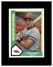 1990 CMC AAA Rochester Red Wings Chris Hoiles #14 Rookie