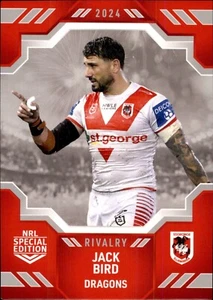 2024 St George Illawarra Dragons NRL Special Edition Rivalry Card - Jack Bird - Picture 1 of 3