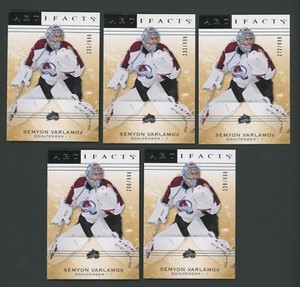 (5) 2014-15 Upper Deck Artifacts #111 Semyon Varlamov /999 nmmt+