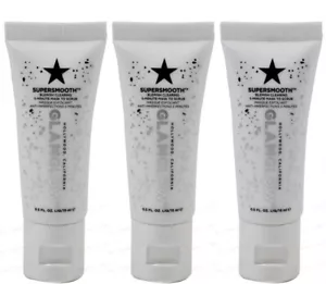 3 X GlamGlow SuperSmooth Blemish Clearing 5-Minute Mask to Scrub 0.5oz each NEW - Picture 1 of 3