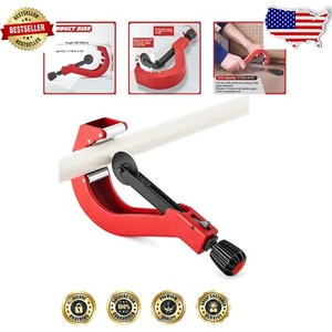 Precision Manual Pipe Cutter Tool for PVC, PPR & PE Tubes - 1-7/8" to 4-1/2" - Picture 1 of 8
