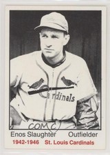 1983 TCMA 1942-46 St Louis Cardinals MLB Logo on Back Enos Slaughter #17 HOF