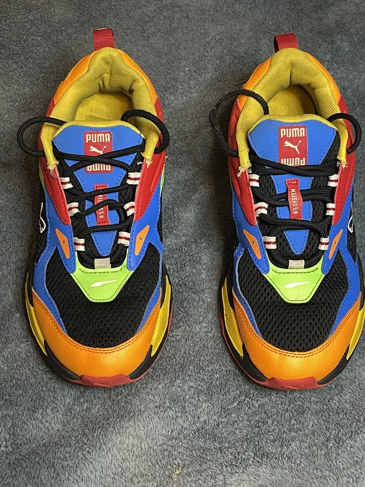 ZAPATILLAS PUMA RS-FAST Multicolor Azul/Amarillo/Naranja. 384750-01 Talla 7c Foto 1 de 4