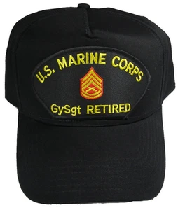 USMC MARINE CORPS GYSGT ARTILLERÍA SARGENTO GUNNY E-7 SOMBRERO RETIRADO GORRA SEMPER FI - Imagen 1 de 1