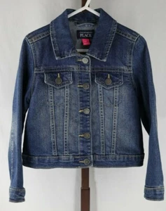 The Children's Place Girls Blue Medium Wash Denim Short Jean Jacket Size 4T - Picture 1 of 3